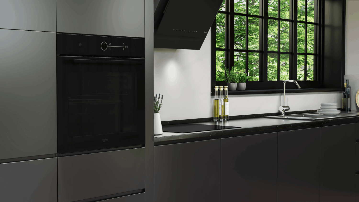 Beko Einbaubackofen deep Black gesamt Beko Neuheiten 2026