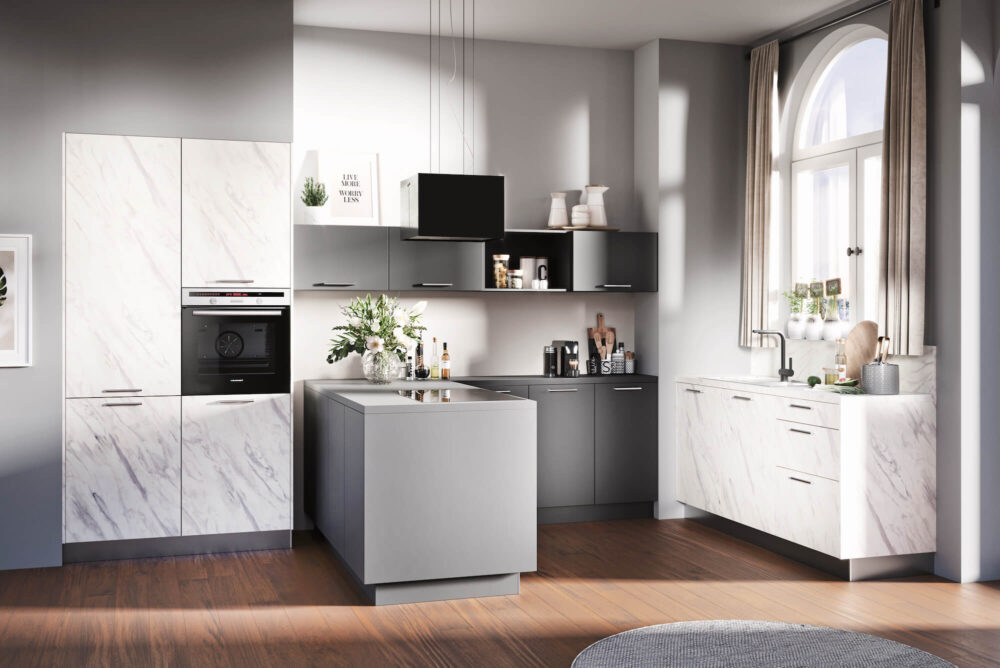 Häcker U-Küche Carrara