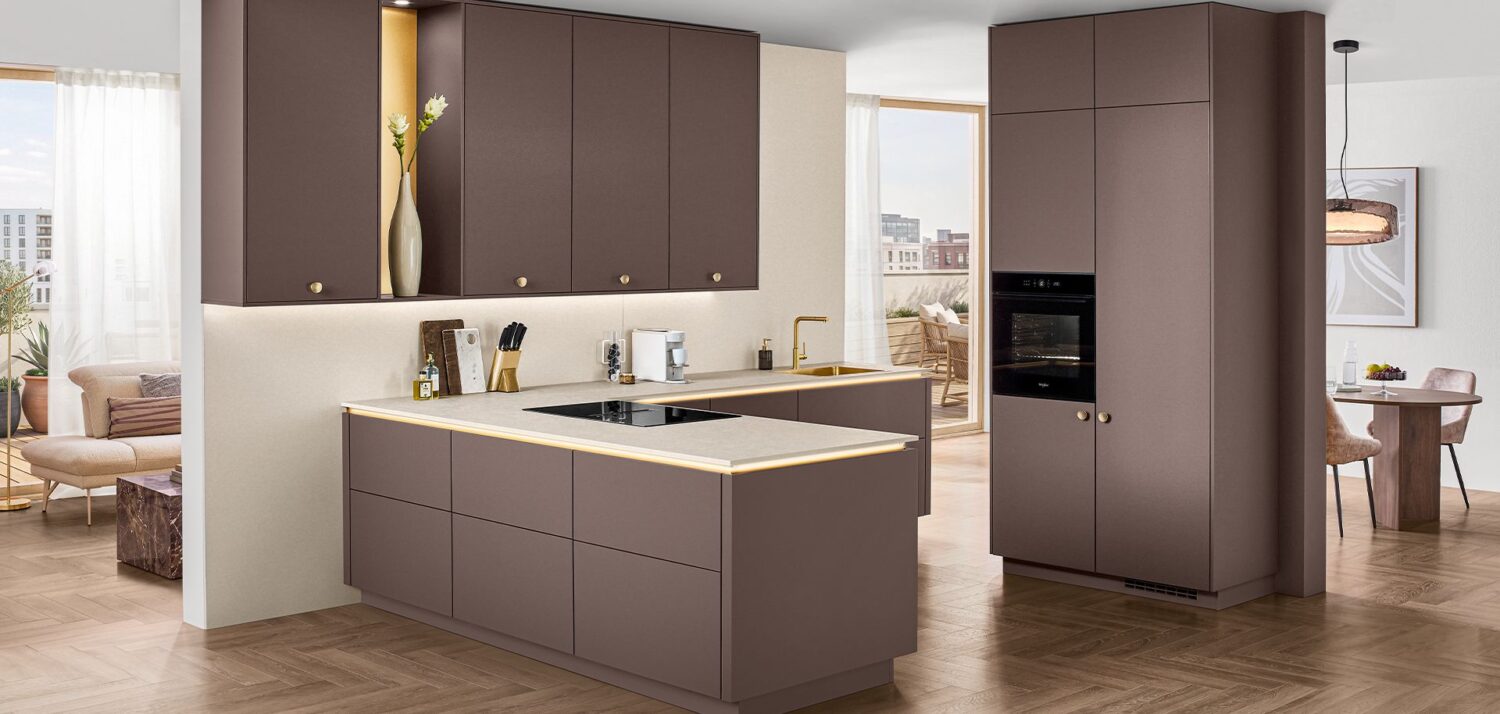 Nobilia Fronten Neuheiten 2027 Küche SENSO 498 Lack Berry Premium matt