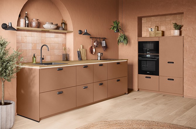 Nobilia Küchenzeile LOOK 647 in Cotto strukturiert