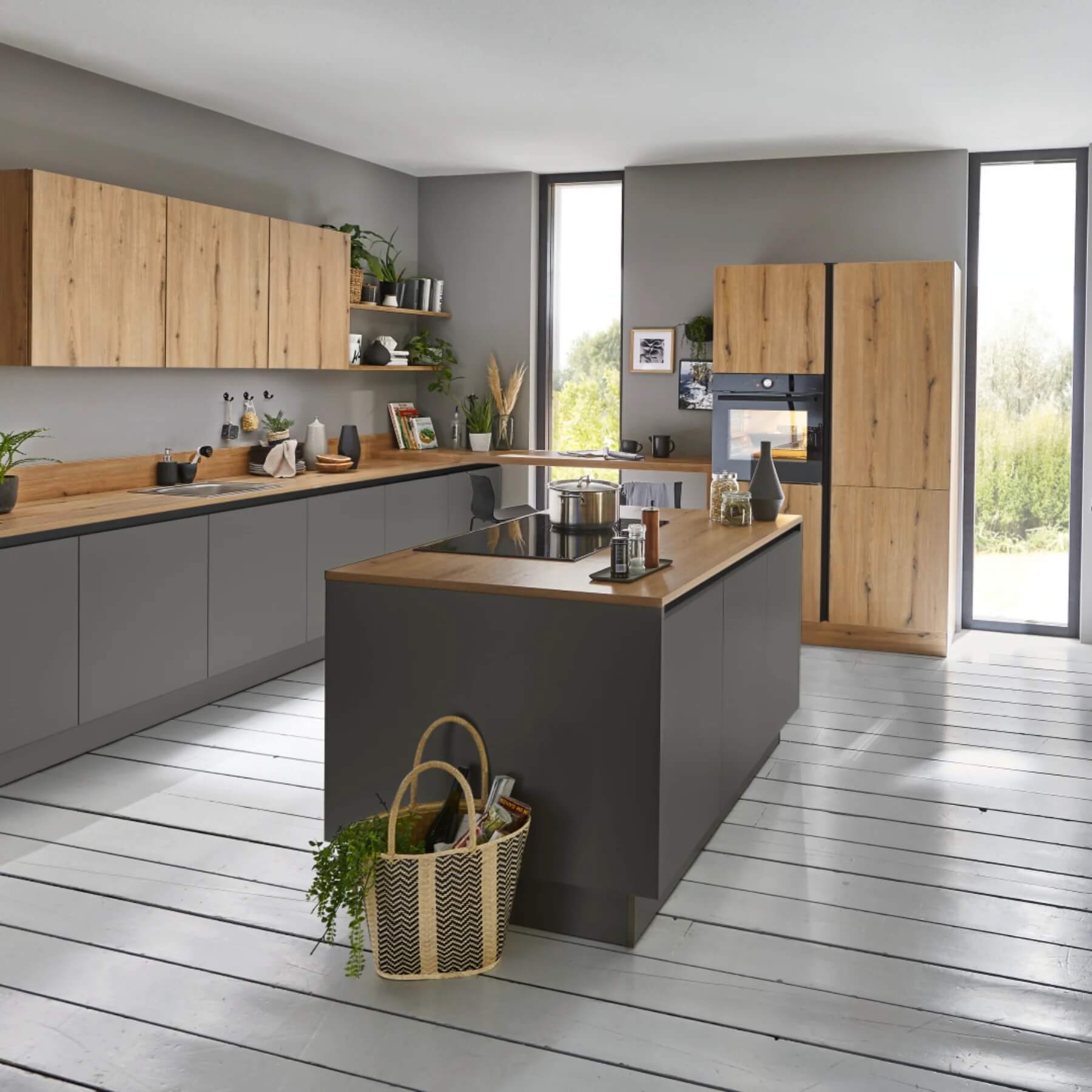 Nolte Inselküche Manhattan Graphit