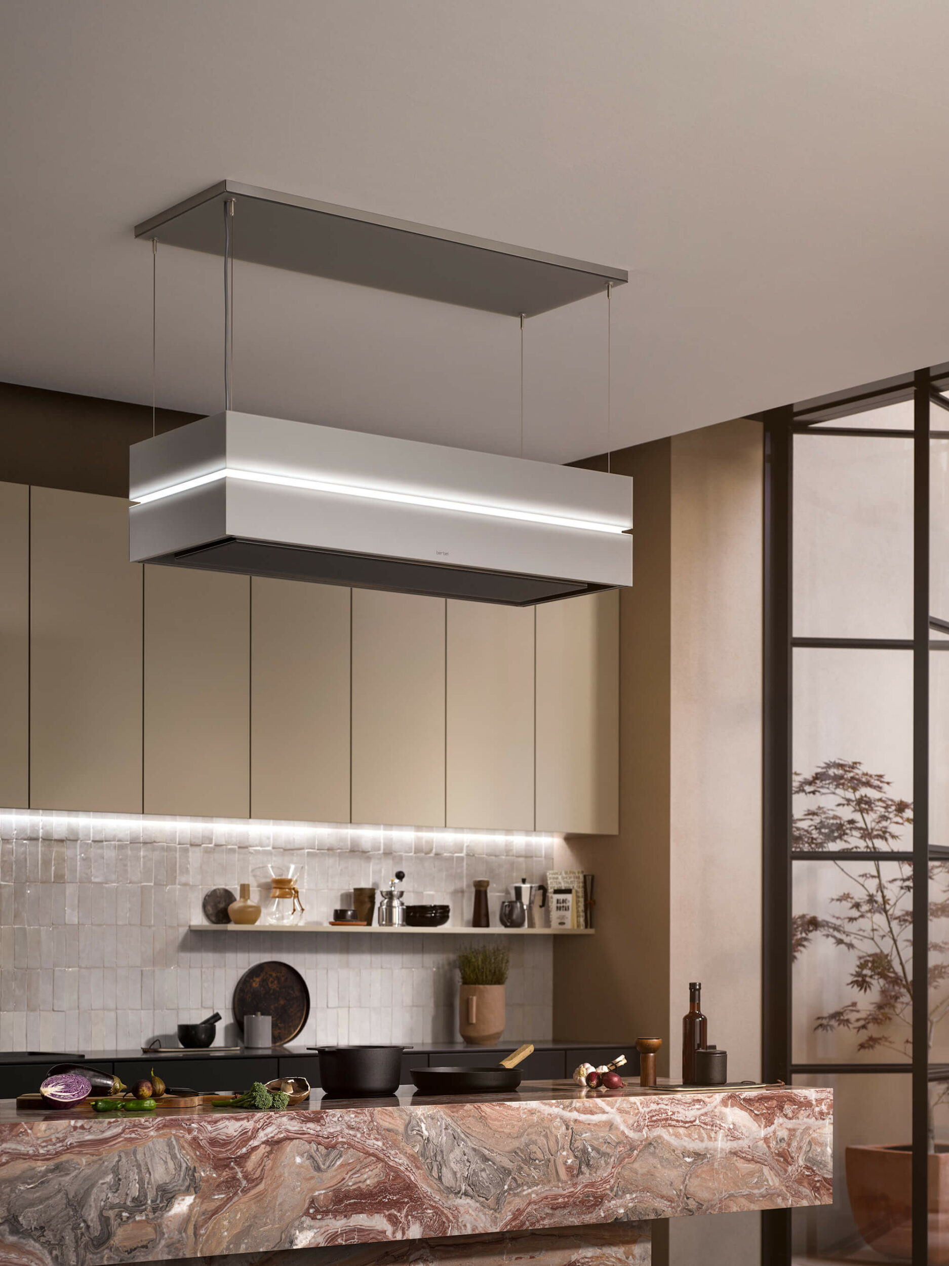 berbel Dunstabzugshaube silvergrey effectlight